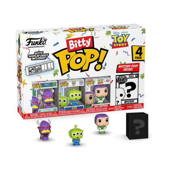 Bitty POP! Toy Story, Emperor Zurg, Alien, Buzz Lightyear