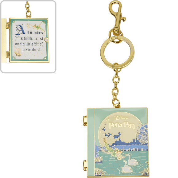 Loungefly Peter Pan You Can Fly Book Keychain