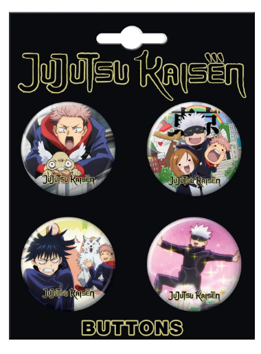 Jujutsu Kaisen 4pc Button Set #2