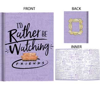 I'd Rather Be Watching Friends Hardcover Journal