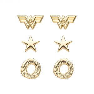 Wonder Woman 3pk Earrings