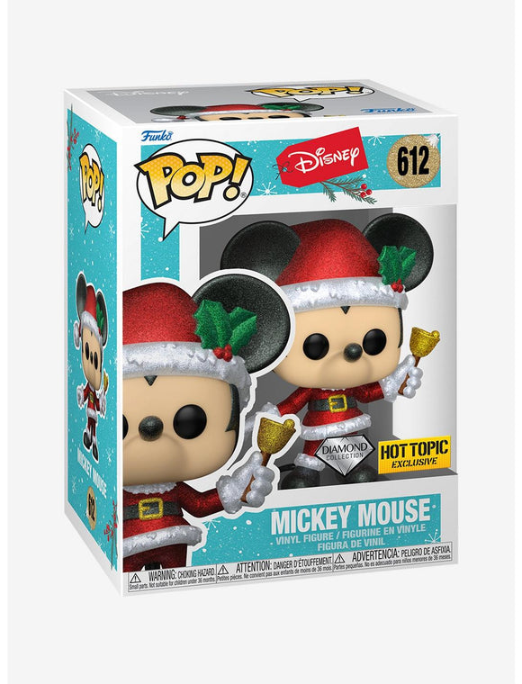 POP! Santa Mickey Mouse (Diamond Hot Topic Exclusive)