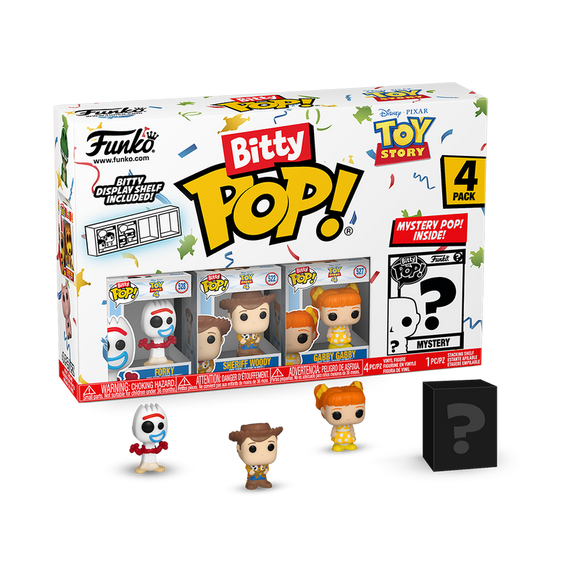 Bitty POP! Toy Story, Forky, Sheriff Woody, Gabby Gabby