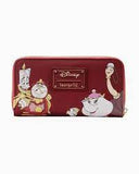 Loungefly Disney Beauty and the Beast Fireplace Scene Zip Wallet