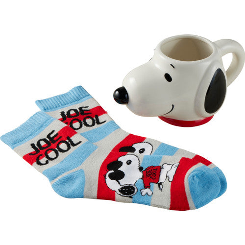 Precious Moments - Peanuts Snoopy Sculpted Mug & Socks Set