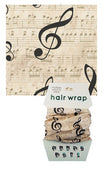 Music Note Hair Wrap