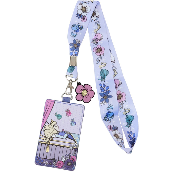 Loungefly Sleeping Beauty 65th Anniversary Lanyard with Cardholder