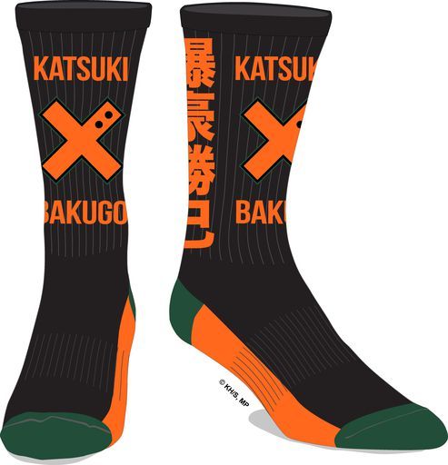 My Hero Academia - Bakugo With Kanji Crew Socks