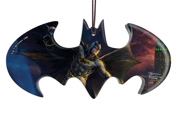 Thomas Kinkade Batman Logo Acrylic Ornament