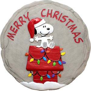 Peanuts Merry Christmas Stepping Stone