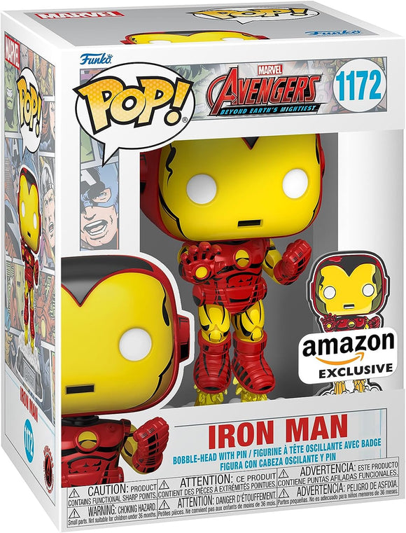 POP! Iron Man with Pin EXCLUSIVE Amazon
