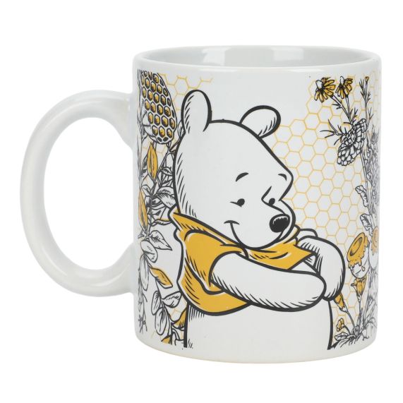 Winnie the Pooh 16oz Ceramic Honeycomb Print Mug