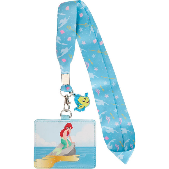 Loungefly Disney Little Mermaid Tritons Gift Lanyard w/ Cardholder