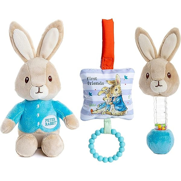 Peter Rabbit Gift Set (Plush, Rattle, Rattle with Teether)