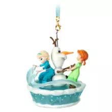 Anna, Elsa, Olaf Singing Living Magic Sketchbook Ornament