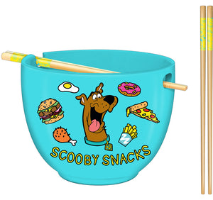 Scooby-Doo Ceramic Ramen Bowl with Chopsticks