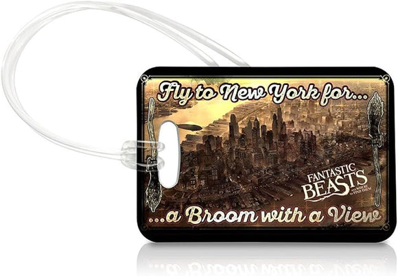 Fantastic Beasts Broom with a View Luggage Tag