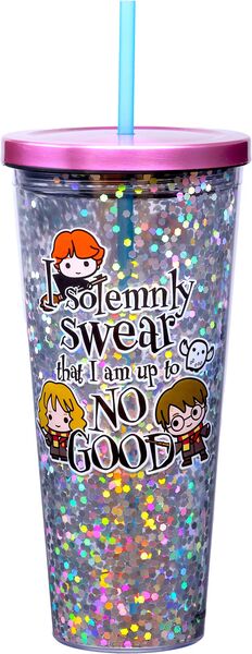 Harry Potter Up To No Good 32oz Glitter Cup