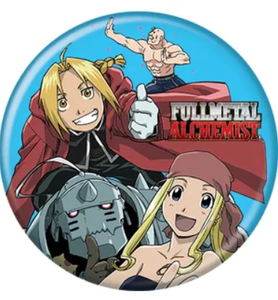 Fullmetal Alchemist Group on Blue Button