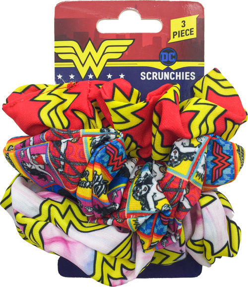 Wonder Woman 3pk Scrunchies