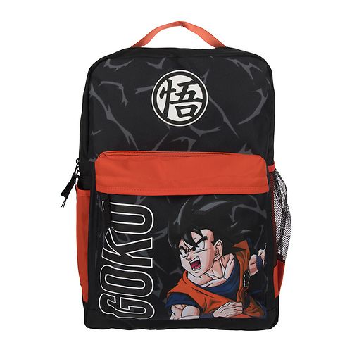 Dragon Ball Z Goku Print with Rubber Badge Backpack