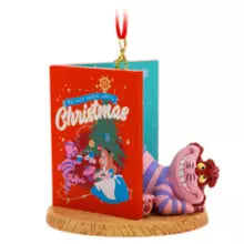 Cheshire Cat Christmas Card Sketchbook Ornament