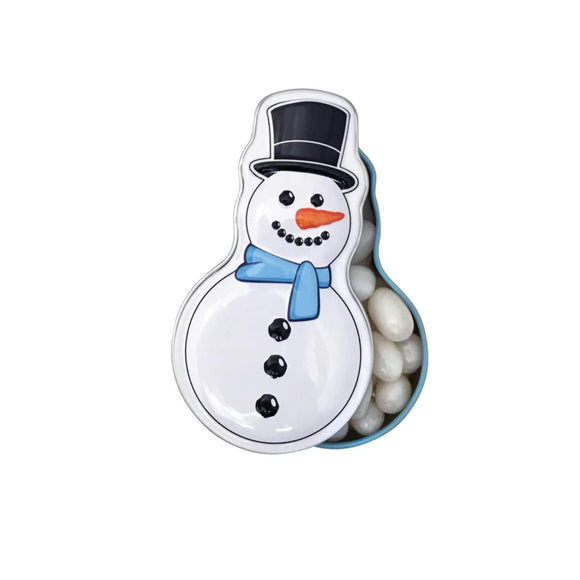 Snowman Poop Candy Tin