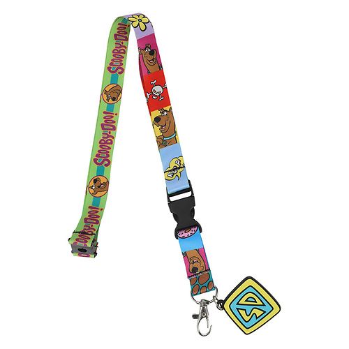 Scooby-Doo Multi Coloured Lanyard with Scooby Dog Tag Charm