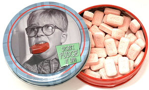 Christmas Story "Don't Fudge It Up" Candy Tin