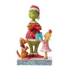 Max & Cindy Lou Who Giving Gift to Grinch Jim Shore