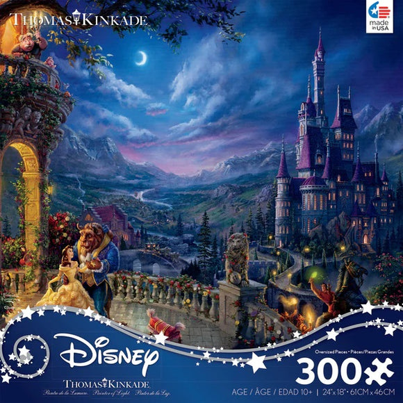 Disney Thomas Kinkade Beauty & the Beast Dancing 300 pcs Puzzle