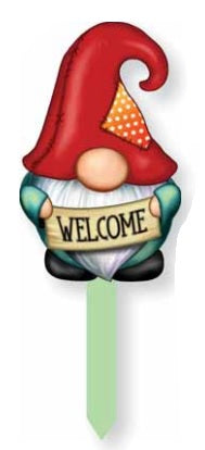 Gnome Welcome Yard Sign