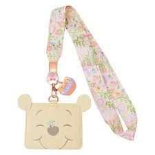 Loungefly - Winnie the Pooh Floral Lanyard with Cardholder