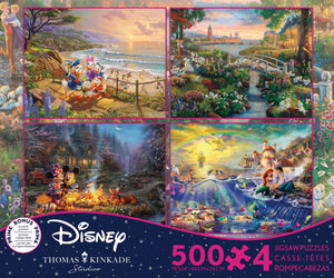 Disney Thomas Kinkade 4 in 1 500 pcs Puzzles