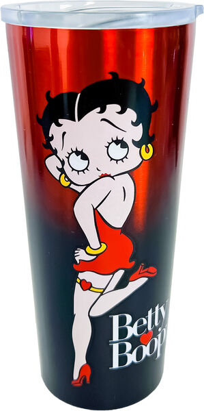 Betty Boop Red Fade 22oz Stainless Steel Travel Mug