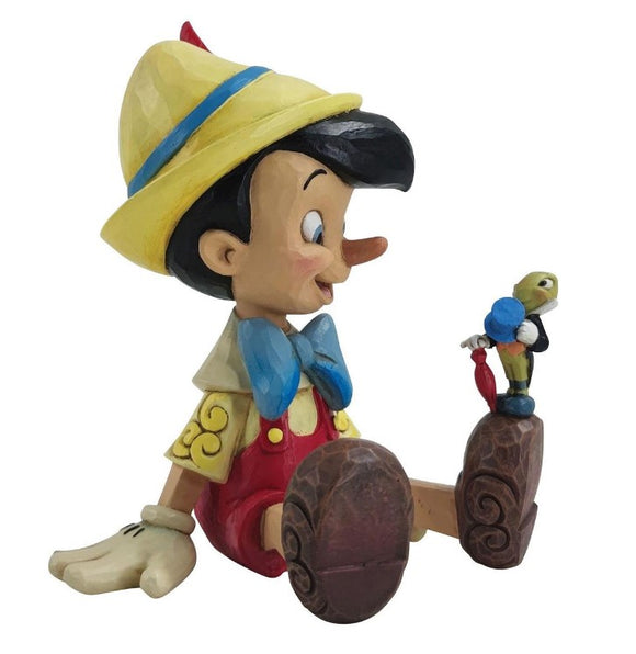 Disney Pinocchio - Pinocchio & Jiminy Sitting Jim Shore