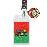 Super Mario Brothers Mario & Luigi Lanyard with Charm & Cardholder