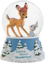 Bambi Winter Musical Snow Globe by Precious Moments