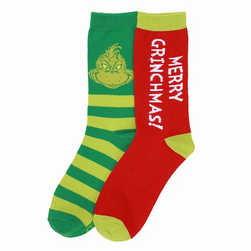 Grinch & Merry Grinchmas 2pk Socks