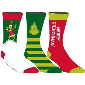 Grinch 3pk Boxed Socks