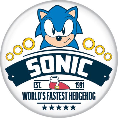 Sonic the Hedgehog - World's Fastest Hedgehog Button
