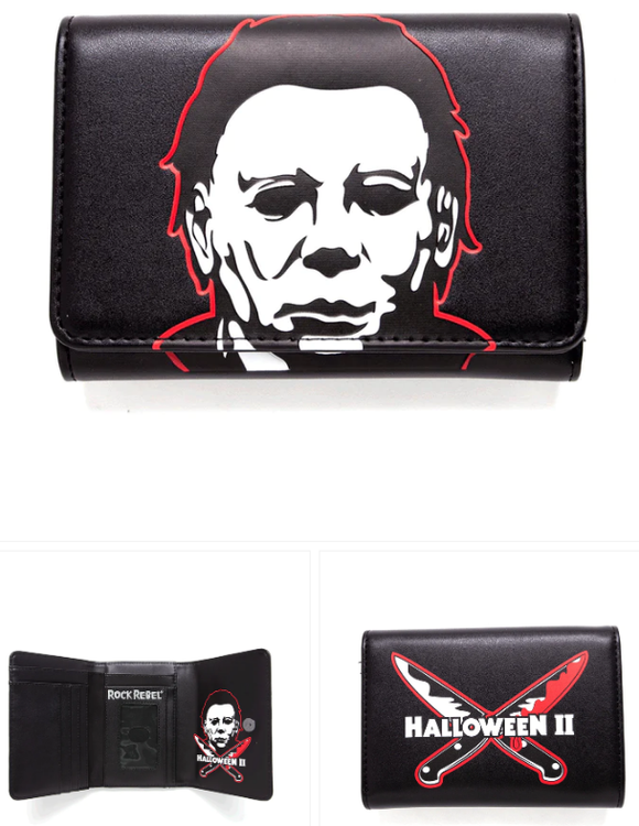 Michael Myers with Knives Tri Fold Wallet