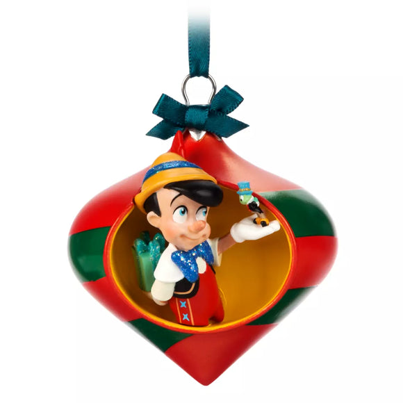 Pinocchio & Jiminy Cricket Droplet Sketchbook Ornament