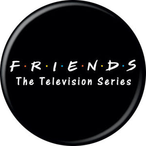 Friends - Logo On Black Button