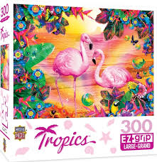 Pretty in Pink Flamingo 300pc Puzzle