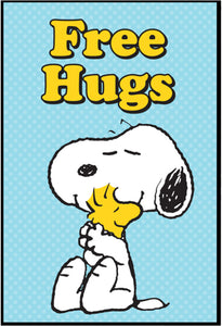 Peanuts - Snoopy & Woodstock "Free Hugs" 13x19 Wall Art