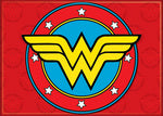 Wonder Woman Logo On Red Magnet