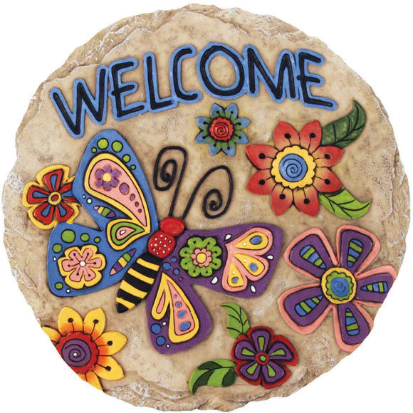 Welcome Butterfly Stepping Stone