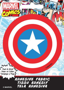 Ad-Fab - Marvel Captain America Sheild 3" Adhesive Fabric Badge