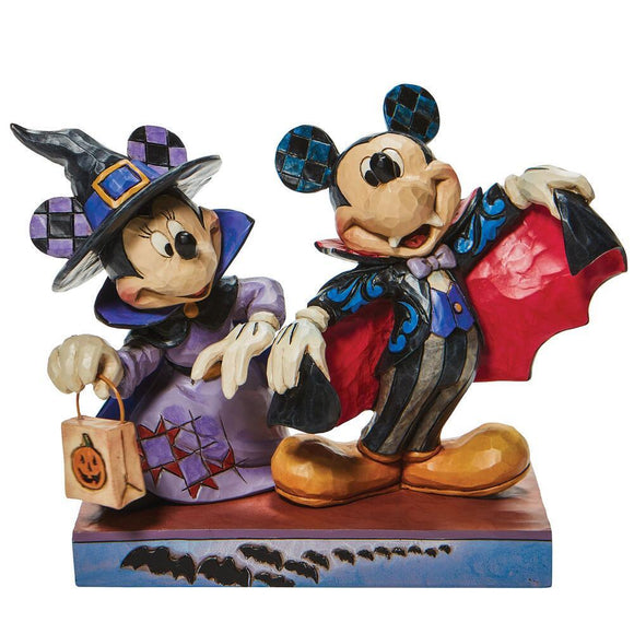 Mickey Mouse Vampire & Witch Minnie Jim Shore